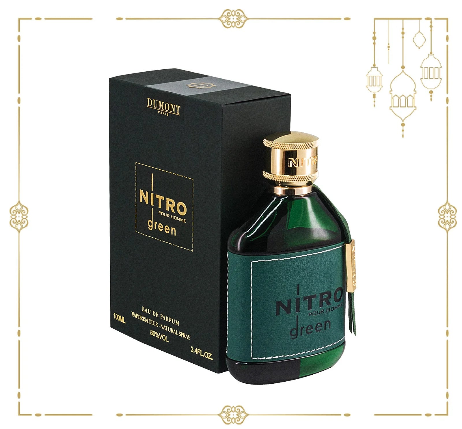 🌿 Nitro Green Eau de Parfum 100ml – Frescura y elegancia masculina